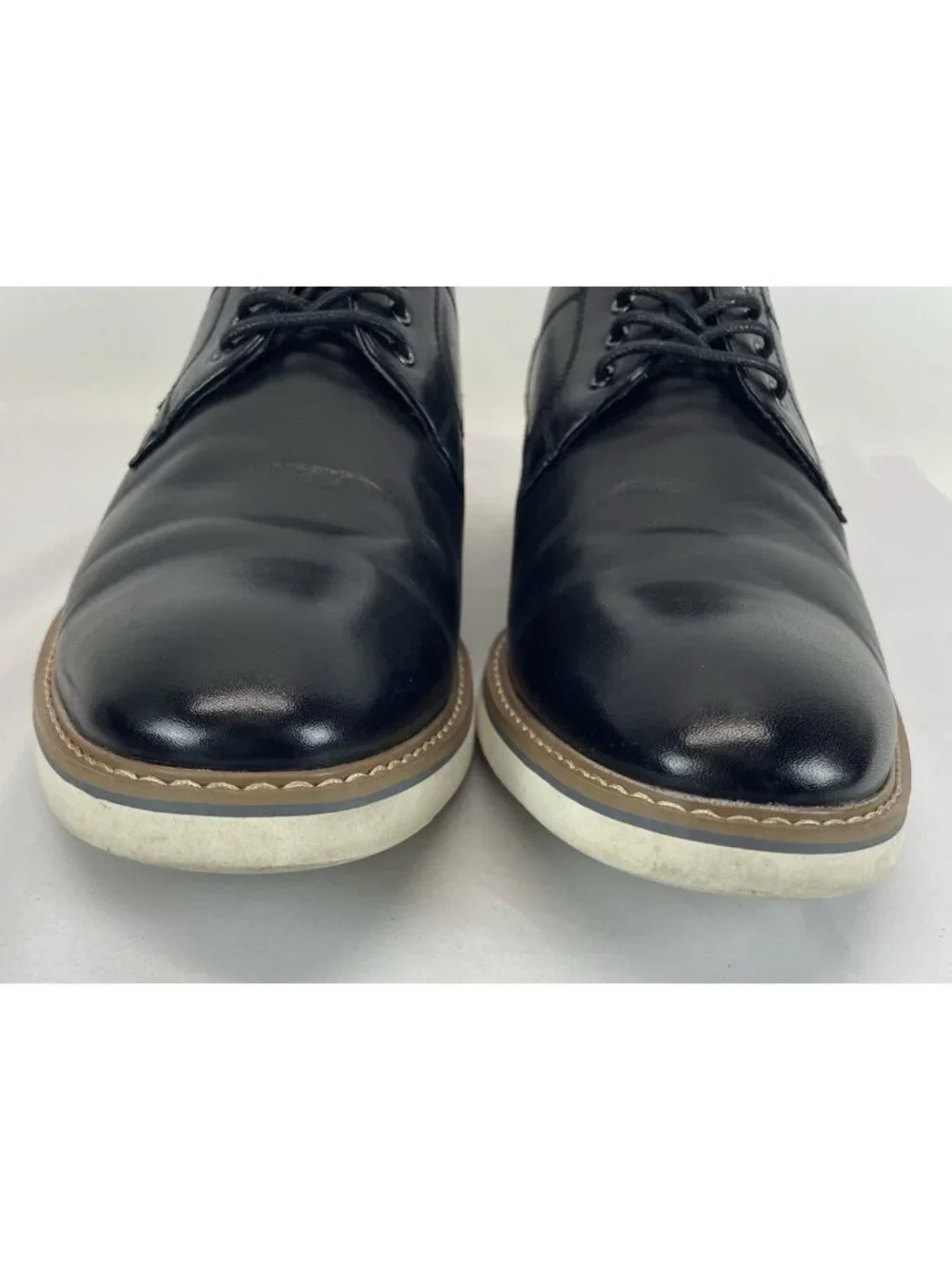 Florsheim Mens Oxford 10D Union Plain Toe Black Full Grain Leather